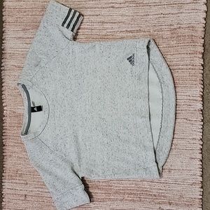 Adidas Crew Neck Crop Shirt Womens Size M